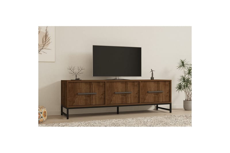 Tukums TV-benk 160 cm - Rødfarget tre - Møbler - Mediamøbel & tv møbel - TV-benk & mediabenk