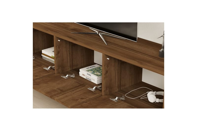 Tukums TV-benk 160 cm - Rødfarget tre - Møbler - Mediamøbel & tv møbel - TV-benk & mediabenk