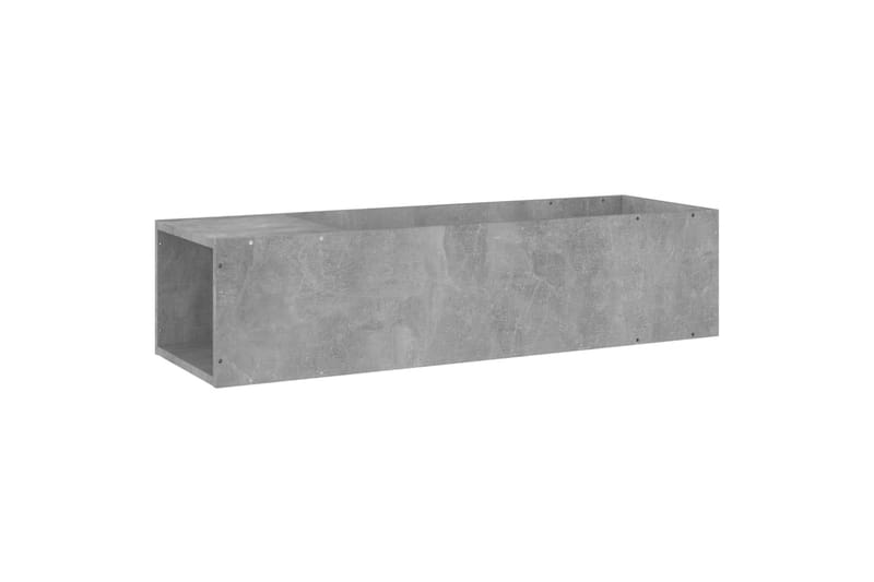 TV-benk betonggrå 100x24x32 cm sponplate - Grå - Møbler - Mediamøbel & tv møbel - TV-benk & mediabenk