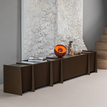 TV-benk Brock 102 cm - Mellombrun - Møbler - Mediamøbel & tv møbel - TV-benk & mediabenk