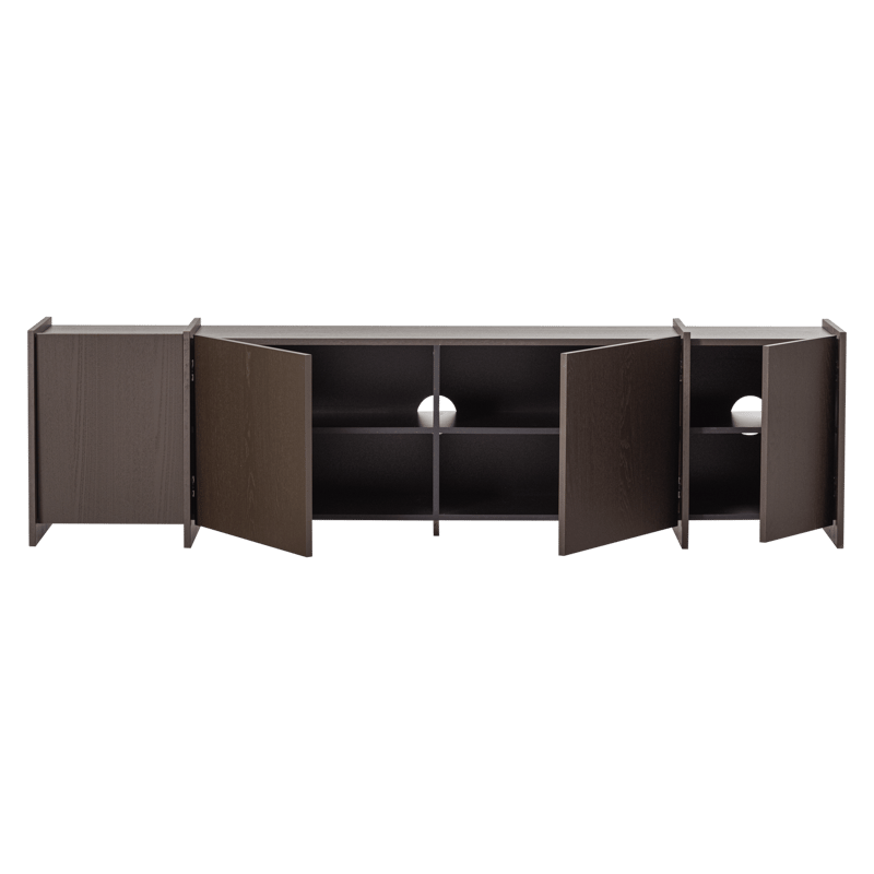 TV-benk Brock 200 cm - Mellombrun - Møbler - Mediamøbel & tv møbel - TV-benk & mediabenk