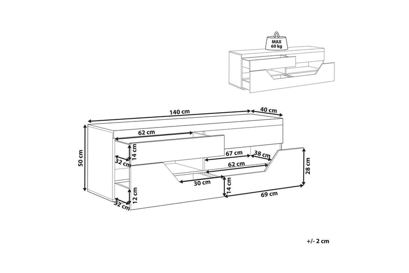 TV-benk Cheval - Møbler - Mediamøbel & tv møbel - TV-benk & mediabenk