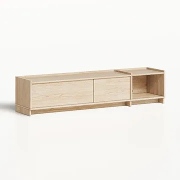 TV-benk Deyloris 180 cm - lyst naturtre - Møbler - Mediamøbel & tv møbel - TV-benk & mediabenk