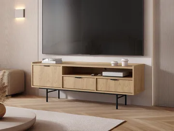 TV-benk Edison Hickory-eik - Hickory-eik - Møbler - Mediamøbel & tv møbel - TV-benk & mediabenk