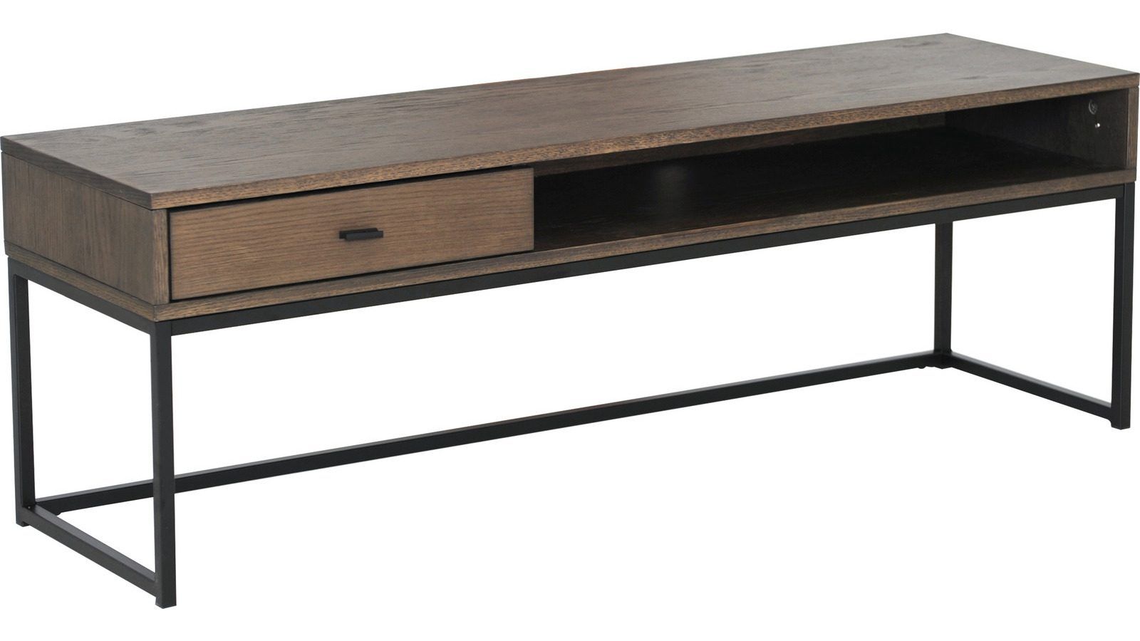 TV-benk Eiknor 120 cm - Brunlakkert eik