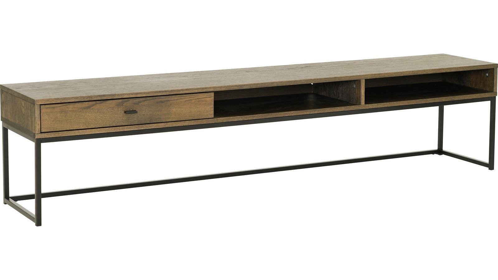 TV-benk Eiknor 180 cm - Brunlakkert eik