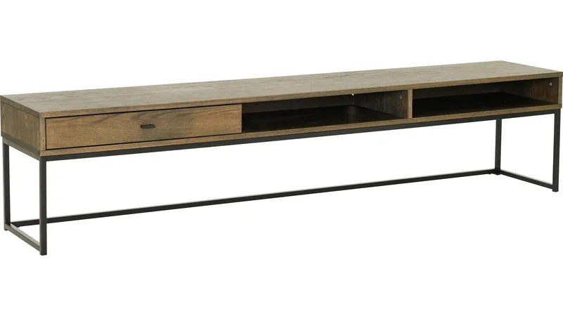 TV-benk Eiknor 180 cm, Brunlakkert eik