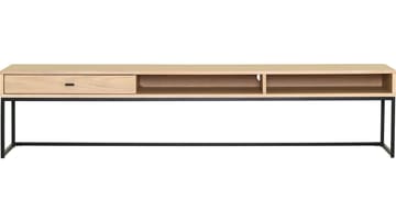 TV-benk Eiknor 180 cm - Hvitpigmentert eikefinér - Møbler - Mediamøbel & tv møbel - TV-benk & mediabenk