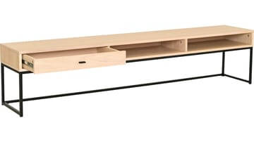 TV-benk Eiknor 180 cm - Hvitpigmentert eikefinér - Møbler - Mediamøbel & tv møbel - TV-benk & mediabenk