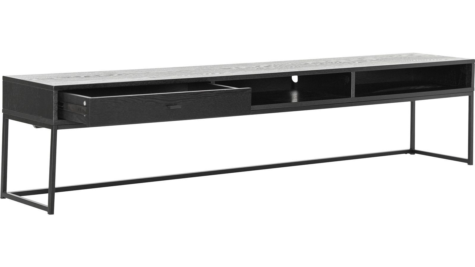 TV-benk Eiknor 180 cm - Svart ask