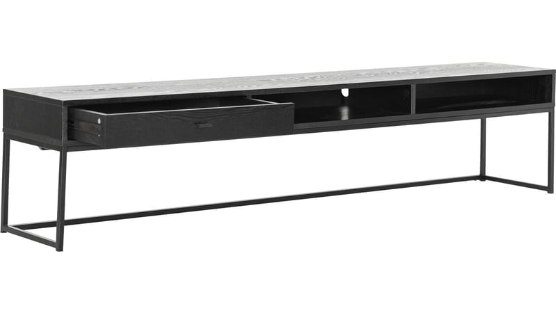 TV-benk Eiknor 180 cm, Svart ask