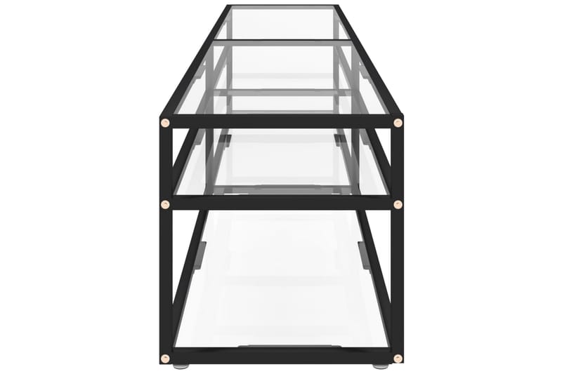 TV-benk gjennomsiktig 200x40x40,5 cm herdet glass - Gjennomsiktig - Møbler - Mediamøbel & tv møbel - TV-benk & mediabenk