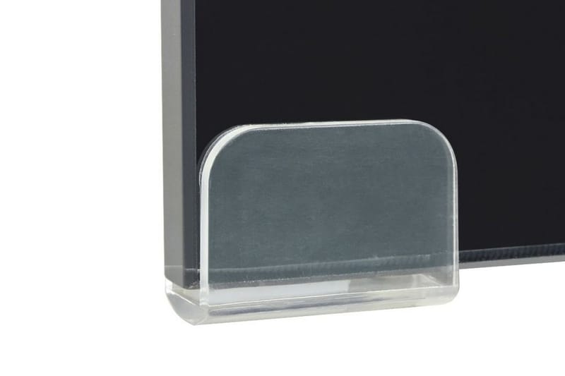 TV-benk glass svart 70x30x13 cm - Svart - TV-hylle