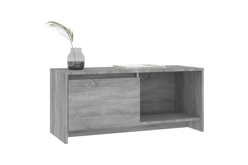 TV-benk grå sonoma eik 90x35x40 cm sponplate - Grå - Møbler - Mediamøbel & tv møbel - TV-benk & mediabenk