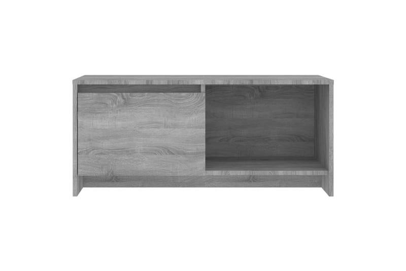 TV-benk grå sonoma eik 90x35x40 cm sponplate - Grå - Møbler - Mediamøbel & tv møbel - TV-benk & mediabenk