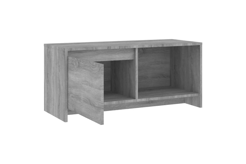 TV-benk grå sonoma eik 90x35x40 cm sponplate - Grå - Møbler - Mediamøbel & tv møbel - TV-benk & mediabenk