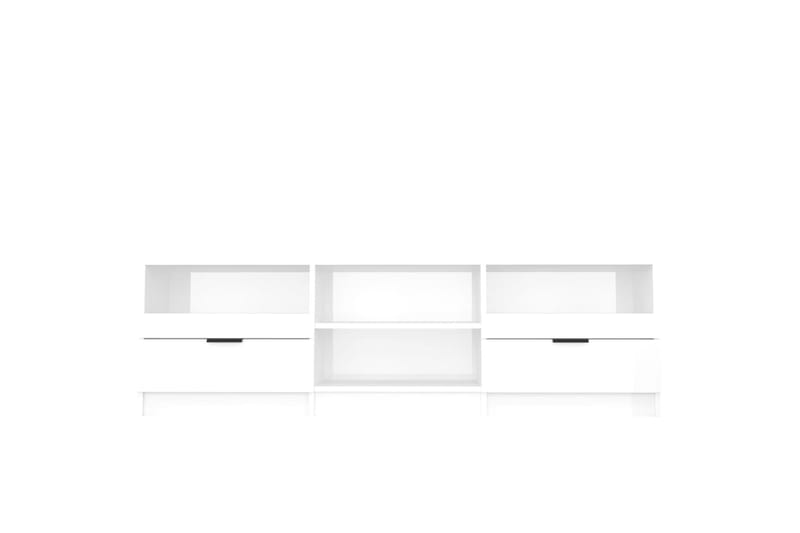 TV-benk høyglans hvit 150x33,5x45 cm konstruert tre - Hvit - Møbler - Mediamøbel & tv møbel - TV-benk & mediabenk