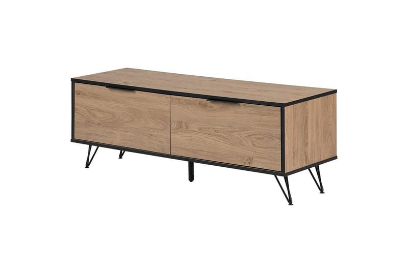 TV-benk Halston Lyst tre, svart - Lyst tre, svart - Møbler - Mediamøbel & tv møbel - TV-benk & mediabenk