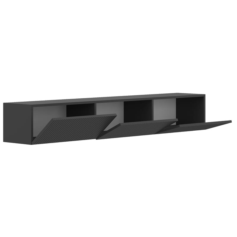 TV-benk Hanah Home Ada (180 x 28,6 x 31,4 cm) Antrasitt - Antrasitt - Møbler - Mediamøbel & tv møbel - TV-benk & mediabenk