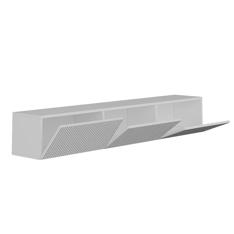 TV-benk Hanah Home Ada (180 x 28,6 x 31,4 cm) Hvit - Hvit - Møbler - Mediamøbel & tv møbel - TV-benk & mediabenk