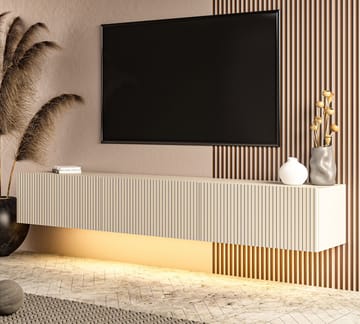 TV-benk Hanah Home Ada (180 x 28,6 x 31,4 cm) Sandstone - Sandstone - Møbler - Mediamøbel & tv møbel - TV-benk & mediabenk