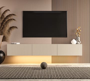 TV-benk Hanah Home Ada (180 x 28,6 x 31,4 cm) Sandstone - Sandstone - Møbler - Mediamøbel & tv møbel - TV-benk & mediabenk
