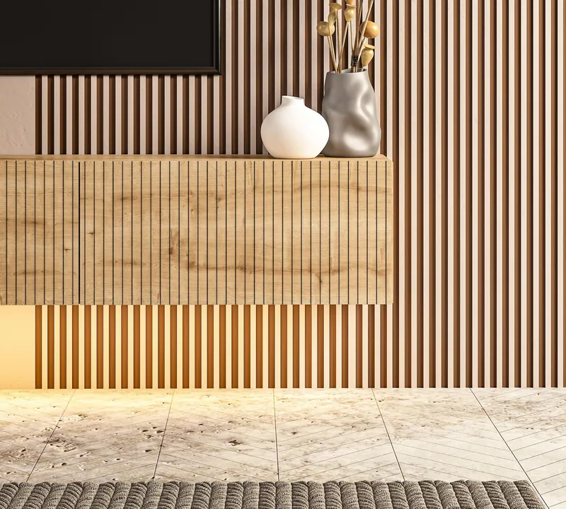 TV-benk Hanah Home Ada (180 x 28,6 x 31,4 cm) Sapphire Oak - Sapphire Oak - Møbler - Mediamøbel & tv møbel - TV-benk & mediabenk