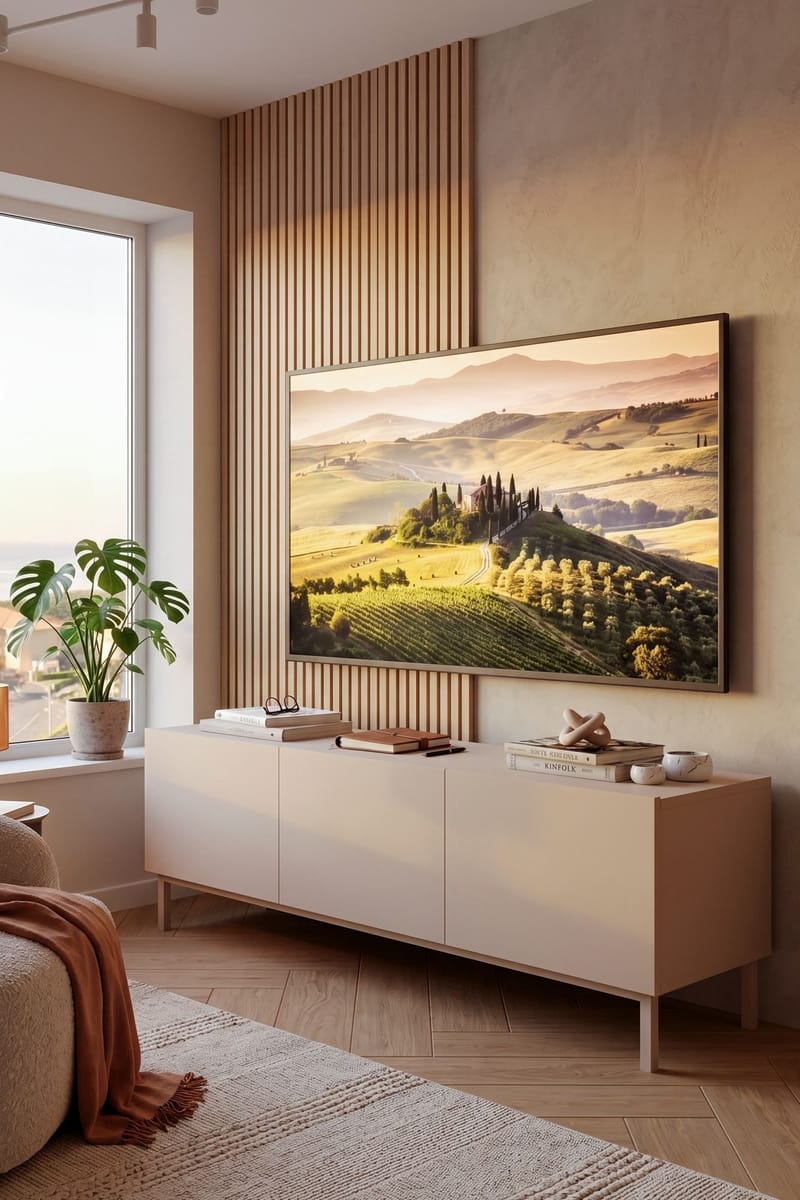 TV-benk Hanah Home Coast (150 x 47,3 x 36,8 cm) Sand - Sand - Møbler - Mediamøbel & tv møbel - TV-benk & mediabenk
