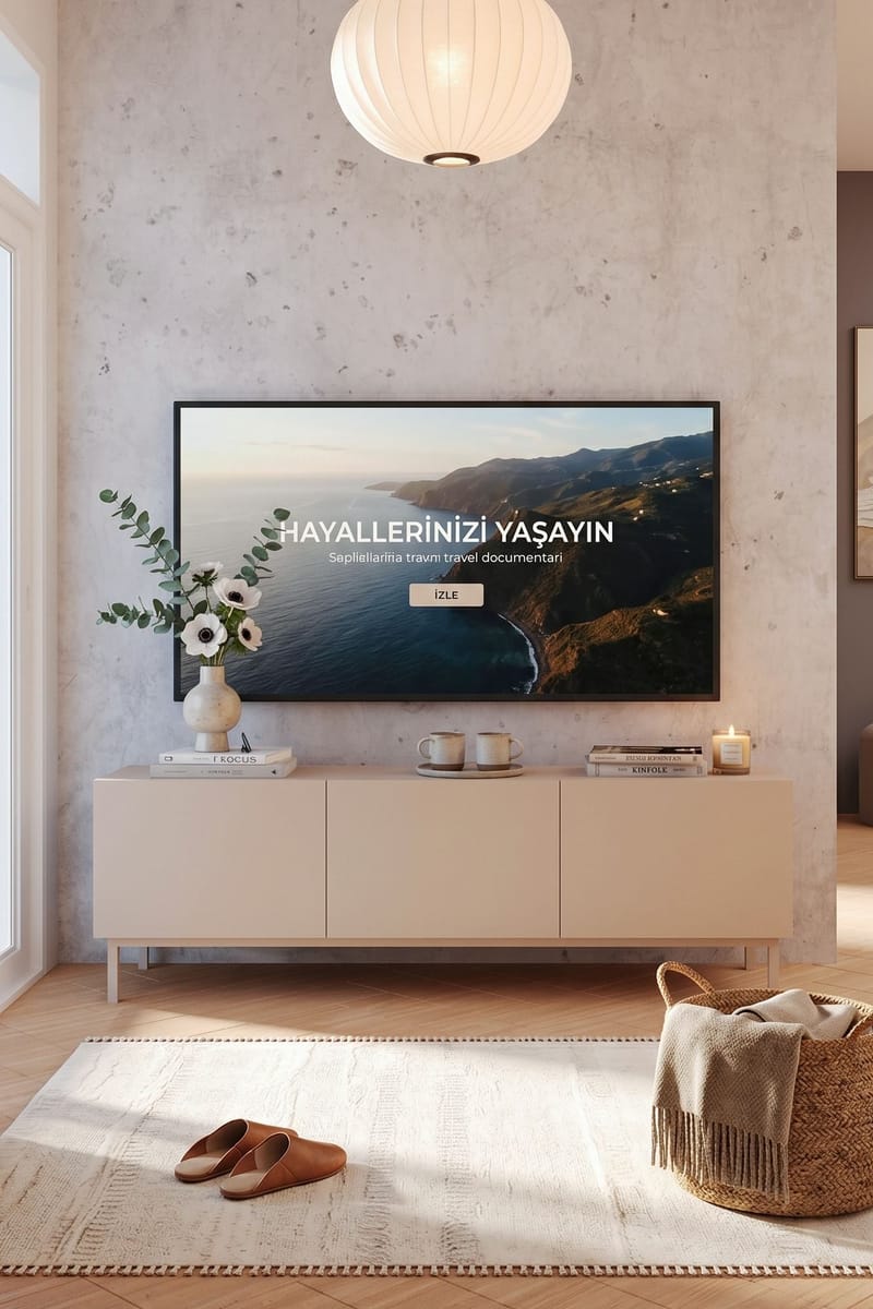 TV-benk Hanah Home Coast (150 x 47,3 x 36,8 cm) Sand - Sand - Møbler - Mediamøbel & tv møbel - TV-benk & mediabenk