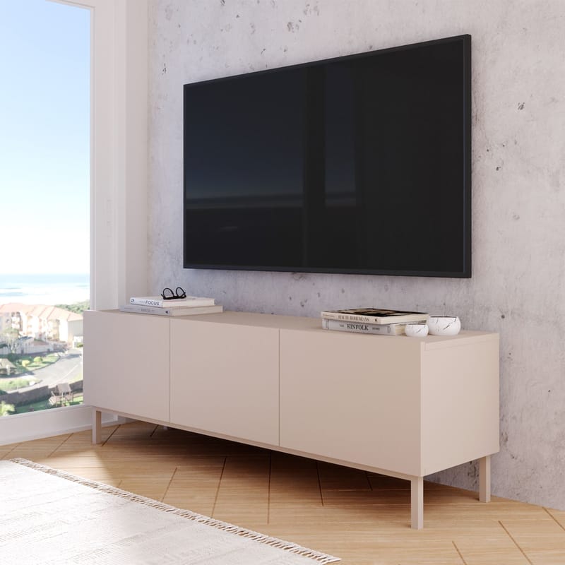 TV-benk Hanah Home Coast (150 x 47,3 x 36,8 cm) Sand - Sand - Møbler - Mediamøbel & tv møbel - TV-benk & mediabenk