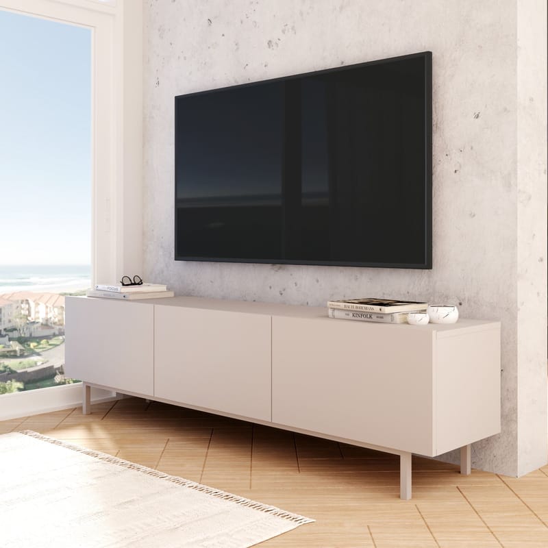 TV-benk Hanah Home Coast (180 x 47,3 x 36,8 cm) Sand - Sand - Møbler - Mediamøbel & tv møbel - TV-benk & mediabenk