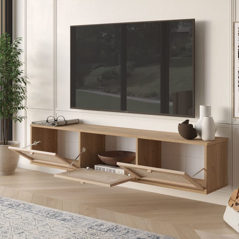 TV-benk Hanah Home Dune (180 x 35,6 x 32 cm) Eik - Eik - Møbler - Mediamøbel & tv møbel - TV-benk & mediabenk