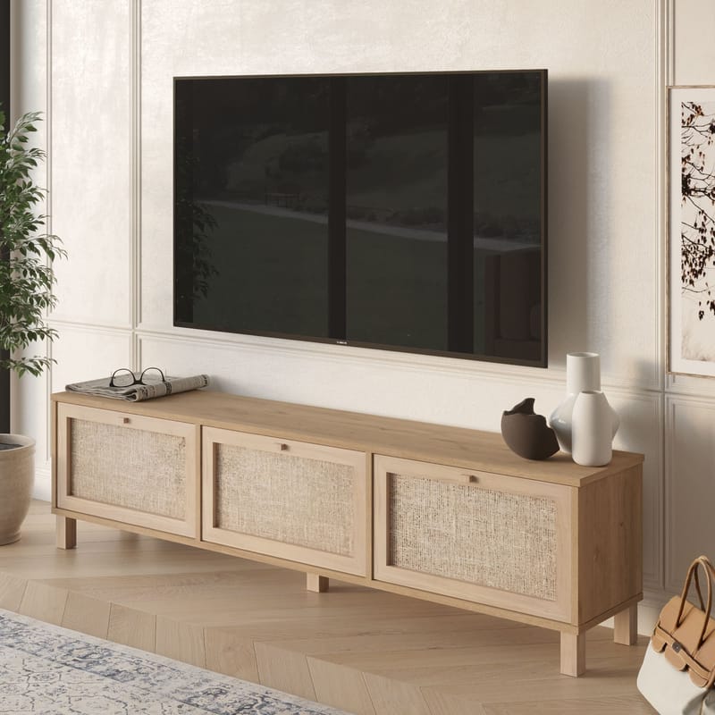 TV-benk Hanah Home Dune (180 x 45,6 x 32 cm) Eik - Eik - Møbler - Mediamøbel & tv møbel - TV-benk & mediabenk