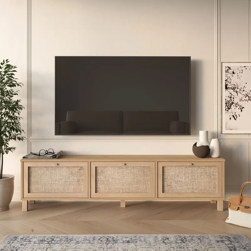 TV-benk Hanah Home Dune (180 x 45,6 x 32 cm) Eik - Eik - Møbler - Mediamøbel & tv møbel - TV-benk & mediabenk
