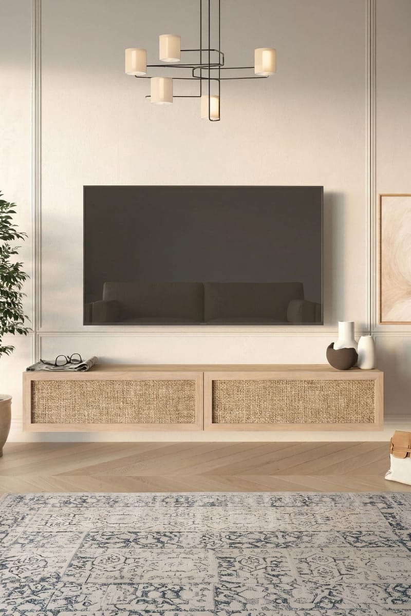 TV-benk Hanah Home Future (180 x 29,6 x 29,8 cm) Eik - Eik - Møbler - Mediamøbel & tv møbel - TV-benk & mediabenk