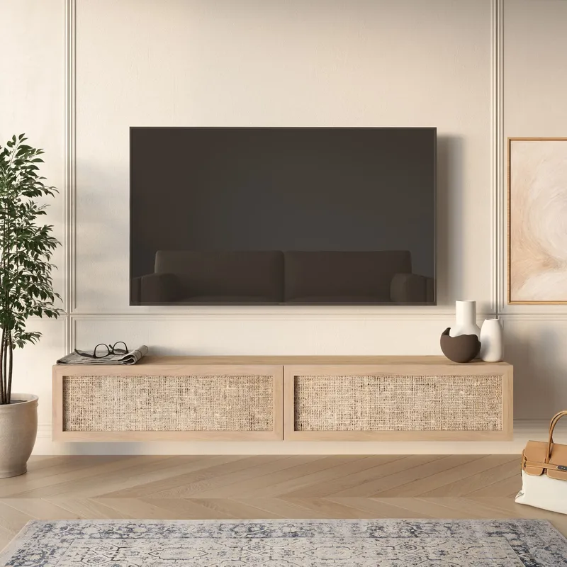 TV-benk Hanah Home Future (180 x 29,6 x 29,8 cm) Eik - Eik - Møbler - Mediamøbel & tv møbel - TV-benk & mediabenk