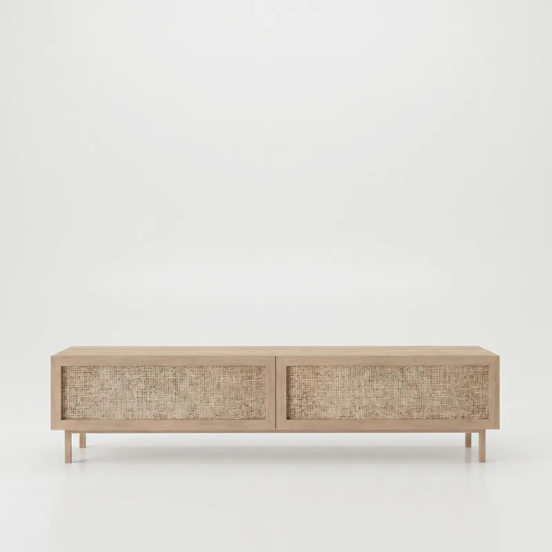 TV-benk Hanah Home Future V2 (180 x 43,3 x 31,6 cm) Eik, Eik