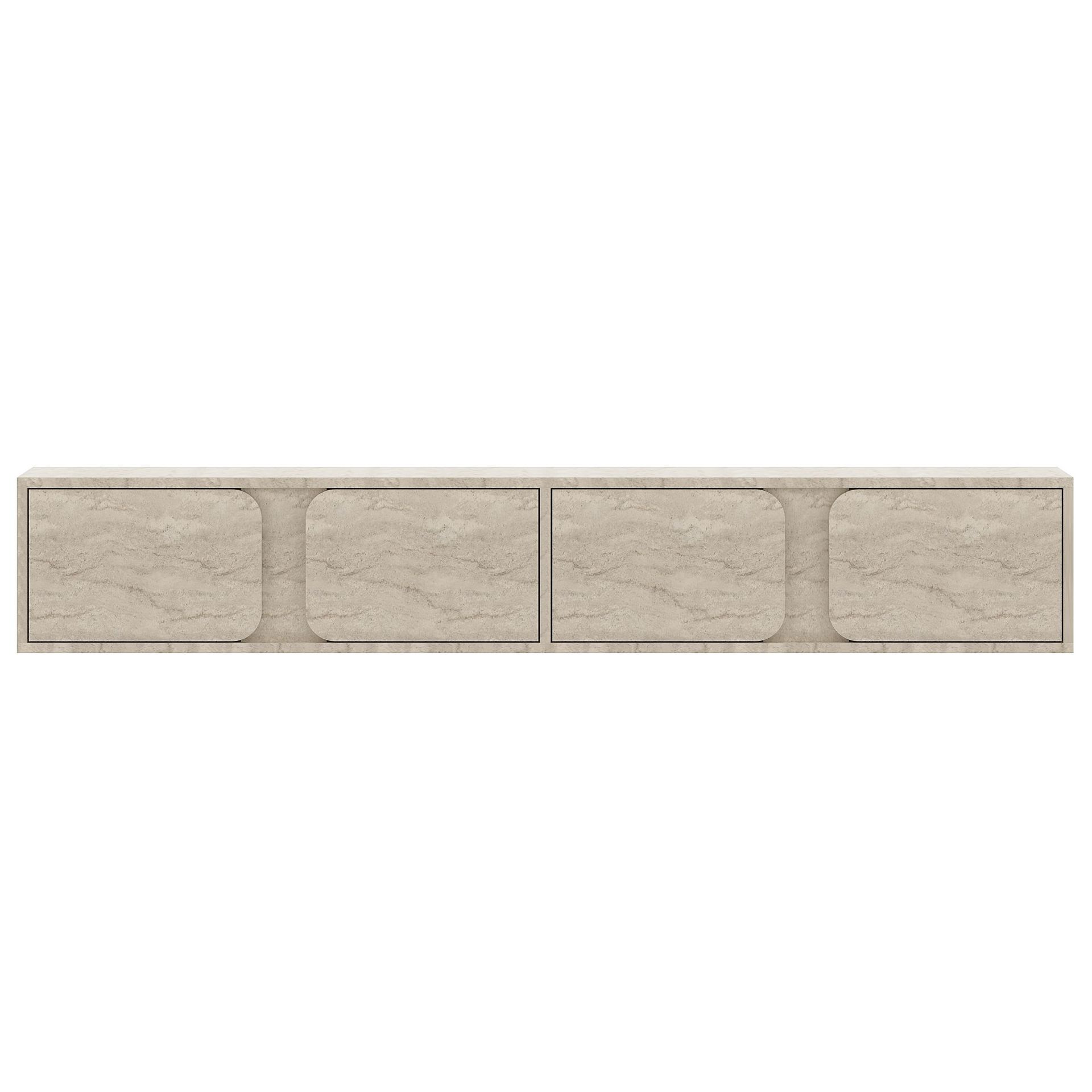 TV-benk Hanah Home Helen (180 x 30 x 30 cm) Travertin - Travertin