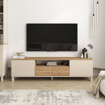 TV-benk Hanah Home Mood (180 x 49,2 x 35 cm) Sand Oak - Sand og eik - Møbler - Mediamøbel & tv møbel - TV-benk & mediabenk
