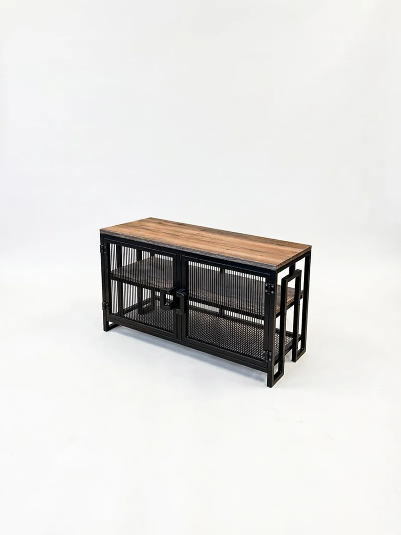 TV-benk Hanah Home Zent (90 x 54 x 30 cm) Atlantic Pine Svart, undefined
