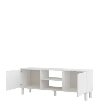 TV-benk Homitis Alston (160 x 59,1 x 40 cm) Hvit - Møbler - Mediamøbel & tv møbel - TV-benk & mediabenk