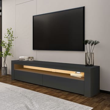 TV-benk Homitis Bati (150 x 46,8 x 36,8 cm) Antrasitt - Møbler - Mediamøbel & tv møbel - TV-benk & mediabenk