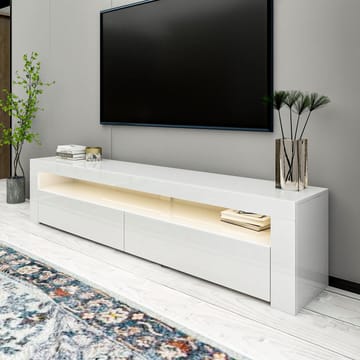 TV-benk Homitis Bati (150 x 46,8 x 36,8 cm) Hvit - Møbler - Mediamøbel & tv møbel - TV-benk & mediabenk