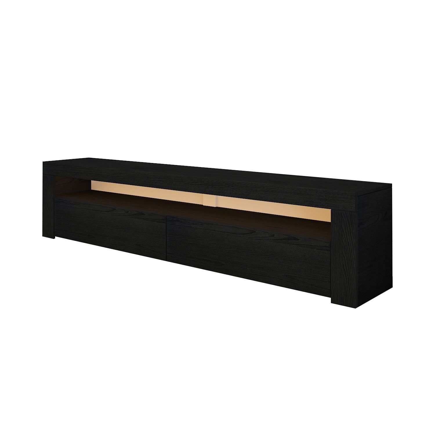 TV-benk Homitis Bati (150 x 46,8 x 36,8 cm) Wood Black -