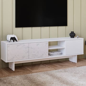 TV-benk Homitis Ravello (150 x 45 x 30 cm) Hvit marmor - Møbler - Mediamøbel & tv møbel - TV-benk & mediabenk