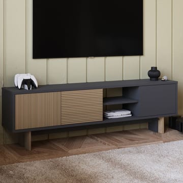 TV-benk Homitis Ravello (150 x 45 x 30 cm) Varm eik antrasitt - Møbler - Mediamøbel & tv møbel - TV-benk & mediabenk