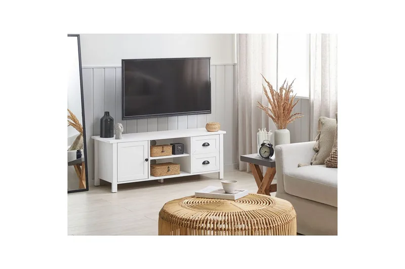 TV-benk Honolulu Hvit - Hvit - Møbler - Mediamøbel & tv møbel - TV-benk & mediabenk