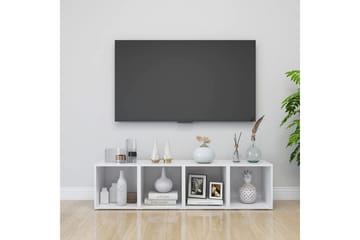 TV-benk hvit 37x35x37 cm sponplate - Hvit - Møbler - Mediamøbel & tv møbel - TV-benk & mediabenk