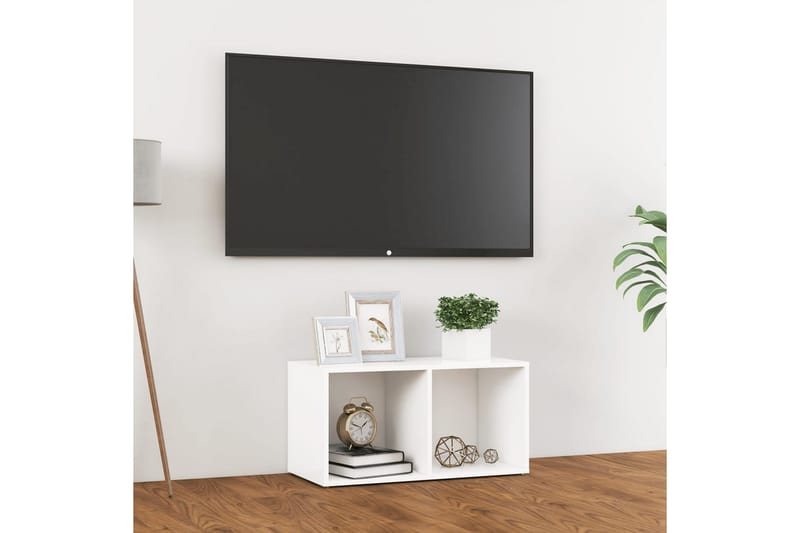 TV-benk hvit 72x35x36,5 cm sponplate - Hvit - TV-benk & mediabenk