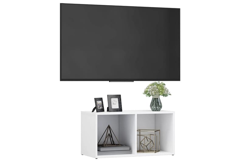 TV-benk hvit 72x35x36,5 cm sponplate - Hvit - TV-benk & mediabenk
